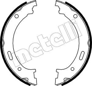 Brake Shoe Set, parking brake (53-0361)