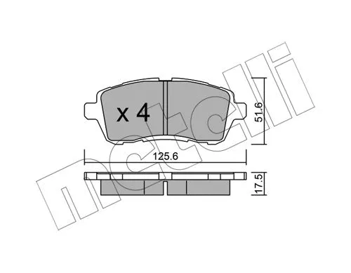 Brake Pad Set, disc brake (22-0793-2)