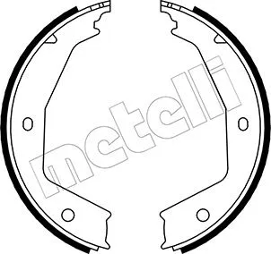 Brake Shoe Set, parking brake (53-0331)