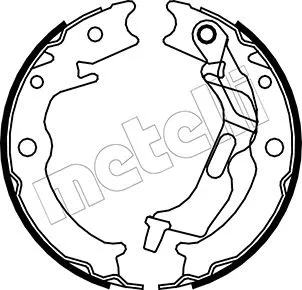 Brake Shoe Set, parking brake (53-0052)