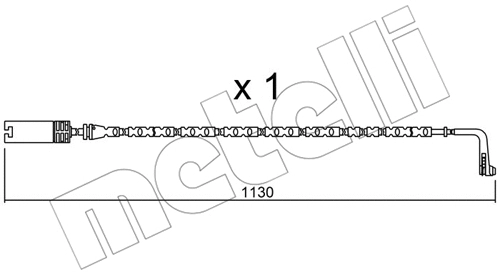 Warning Contact, brake pad wear (SU.300)