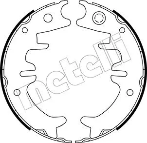 Brake Shoe Set, parking brake (53-0525)