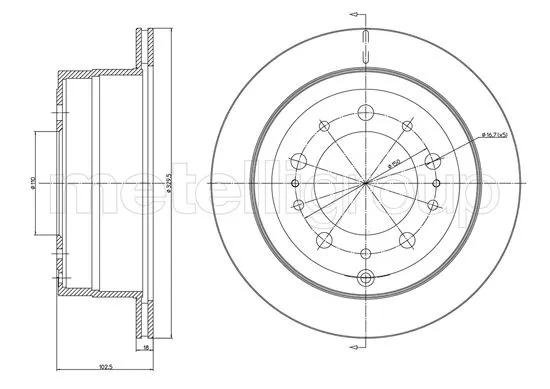 Brake Disc (23-1575C)