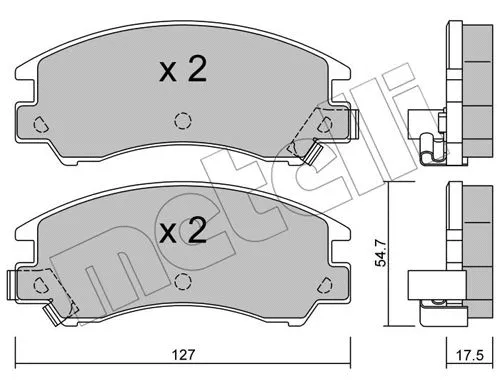 Brake Pad Set, disc brake (22-0241-0)