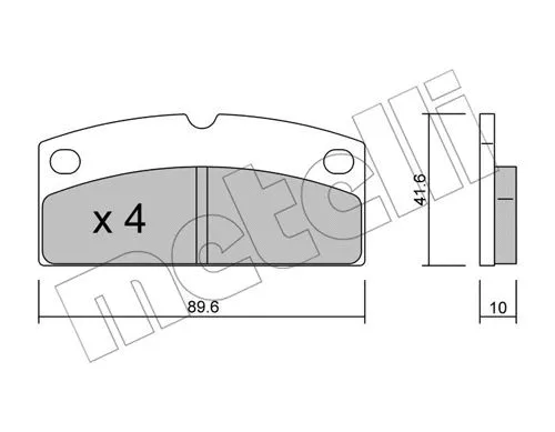 Brake Pad Set, disc brake (22-0767-0)