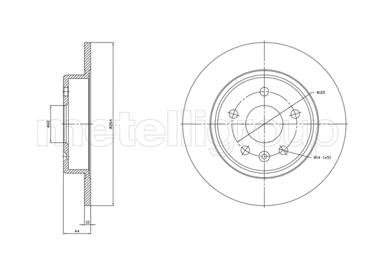 Brake Disc (23-1823C)