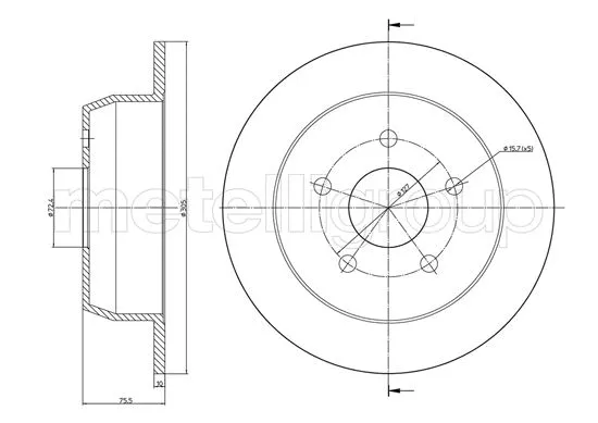 Brake Disc (23-1116C)