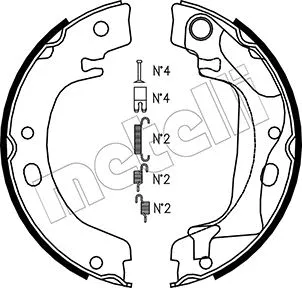 Brake Shoe Set, parking brake (53-0446K)