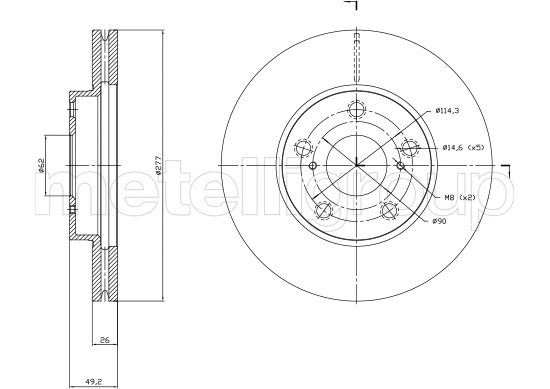 Brake Disc (23-1523C)