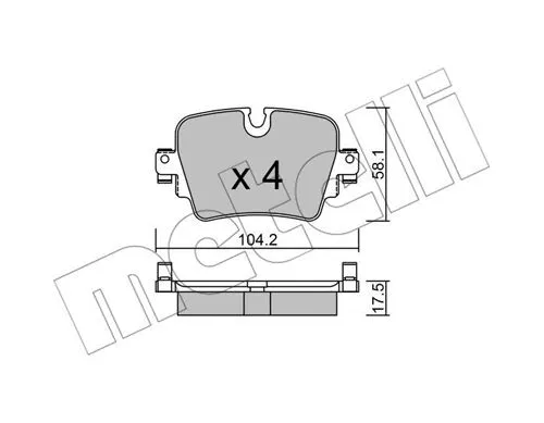 Brake Pad Set, disc brake (22-1036-0)