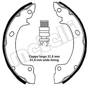 Brake Shoe Set (53-0165)