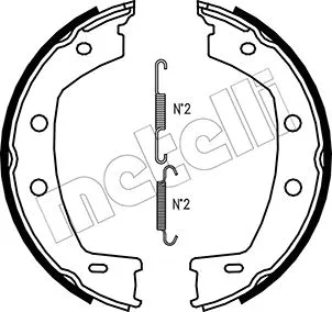 Brake Shoe Set, parking brake (53-0374K)