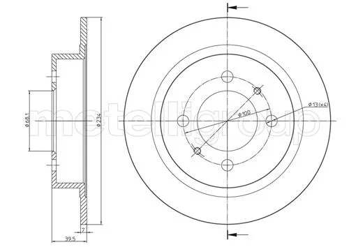 Brake Disc (23-0661)