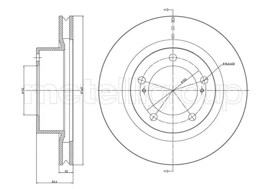 Brake Disc (23-1658C)