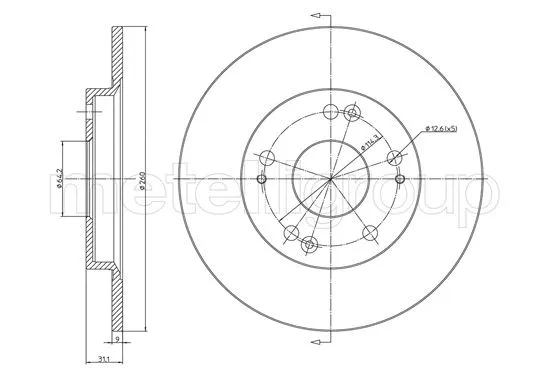 Brake Disc (23-1292C)
