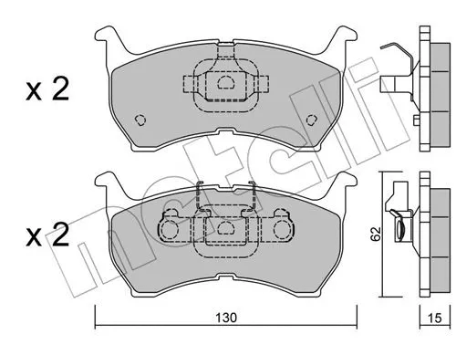 Brake Pad Set, disc brake (22-0231-0)