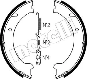 Brake Shoe Set, parking brake (53-0480K)