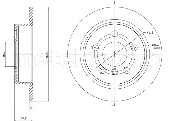 Brake Disc (23-1771C)