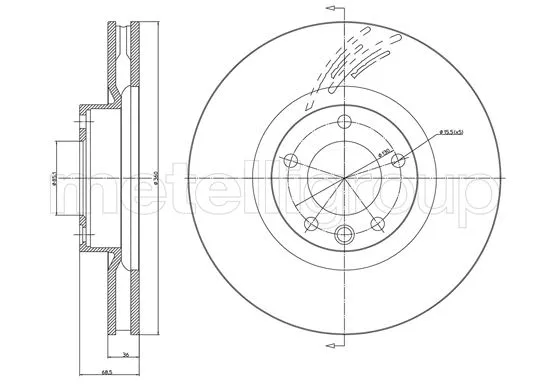 Brake Disc (23-1086C)