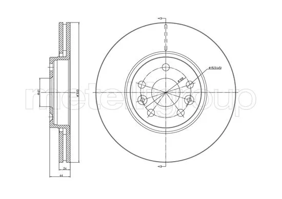 Brake Disc (23-1151C)