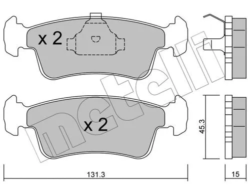 Brake Pad Set, disc brake (22-0420-0)