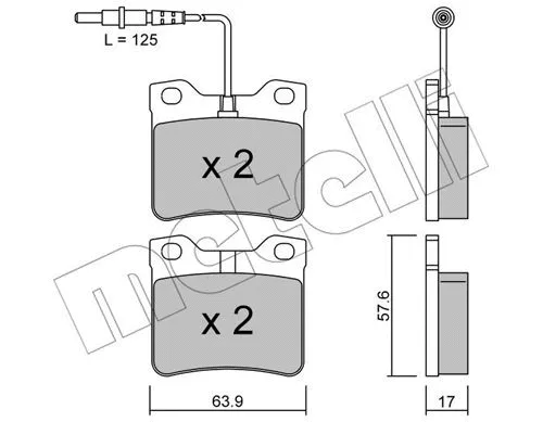 Brake Pad Set, disc brake (22-0192-0)