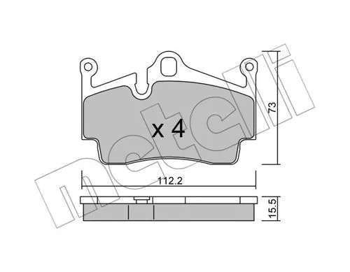 Brake Pad Set, disc brake (22-0894-0)