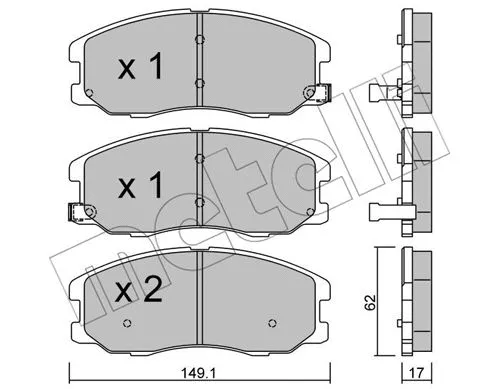 Brake Pad Set, disc brake (22-0778-0)