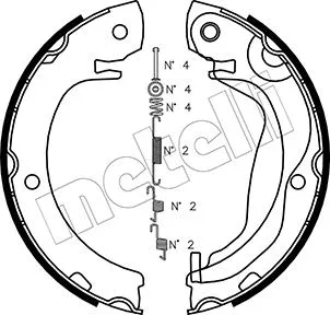 Brake Shoe Set, parking brake (53-0453K)