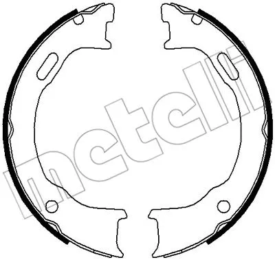 Brake Shoe Set, parking brake (53-0372)