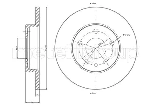 Brake Disc (23-0388C)