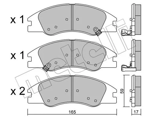 Brake Pad Set, disc brake (22-0630-0)