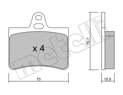 Brake Pad Set, disc brake (22-0333-0)
