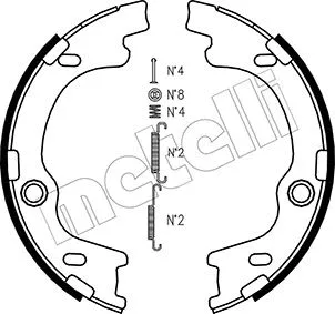 Brake Shoe Set, parking brake (53-0185K)