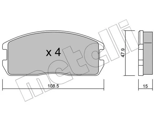 Brake Pad Set, disc brake