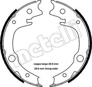 Brake Shoe Set, parking brake (53-0443)