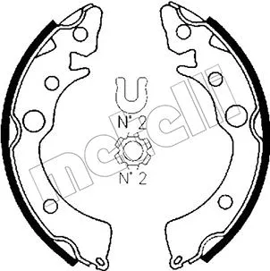 Brake Shoe Set (53-0150)
