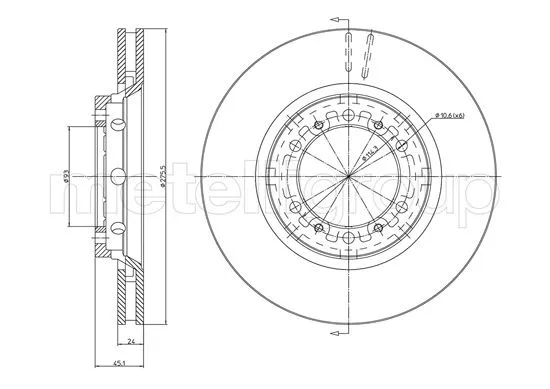 Brake Disc (23-1080C)
