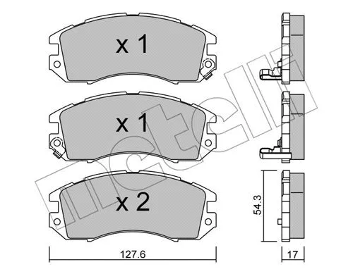 Brake Pad Set, disc brake (22-0135-0)