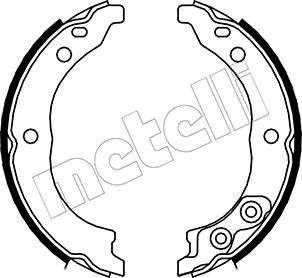 Brake Shoe Set, parking brake (53-0089)
