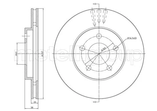 Brake Disc (23-1629C)