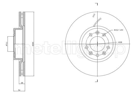 Brake Disc (23-1857C)