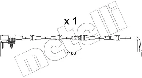 Warning Contact, brake pad wear (SU.358)