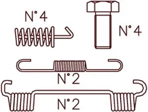 Accessory Kit, brake shoes (K376)