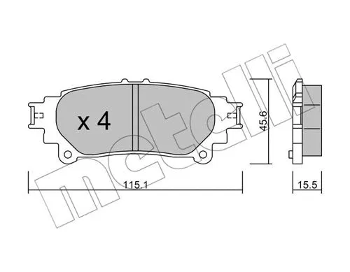Brake Pad Set, disc brake (22-0939-0)