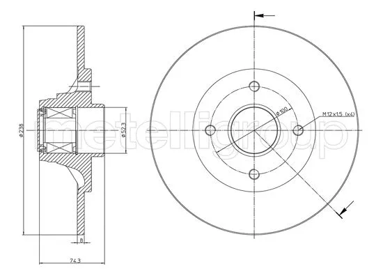 Brake Disc (23-0198)