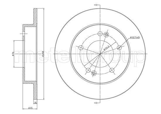 Brake Disc (23-1284C)