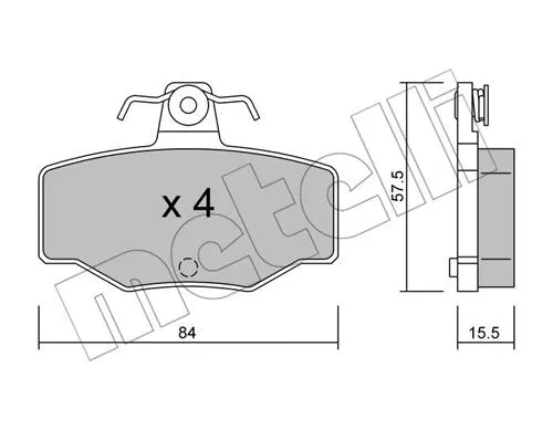 Brake Pad Set, disc brake (22-0199-0)