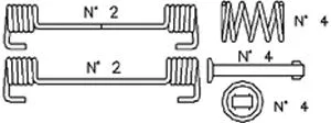 Accessory Kit, brake shoes (K371)