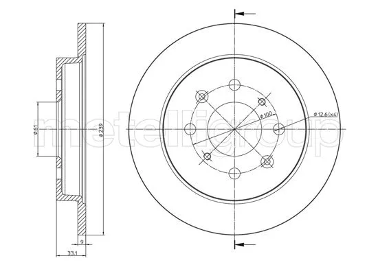 Brake Disc (23-1664C)